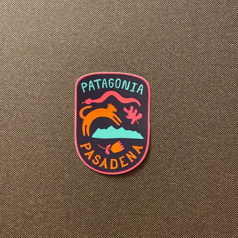 Patagonia Pasadena store sticker (small)